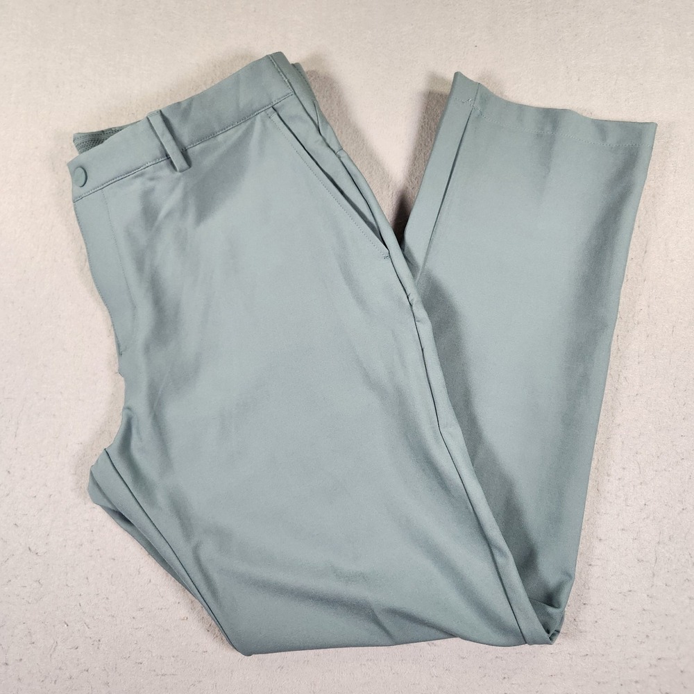 Greg Norman Men's Golf Performance Stretch Fabric Pants 36x30 Cadet Blue